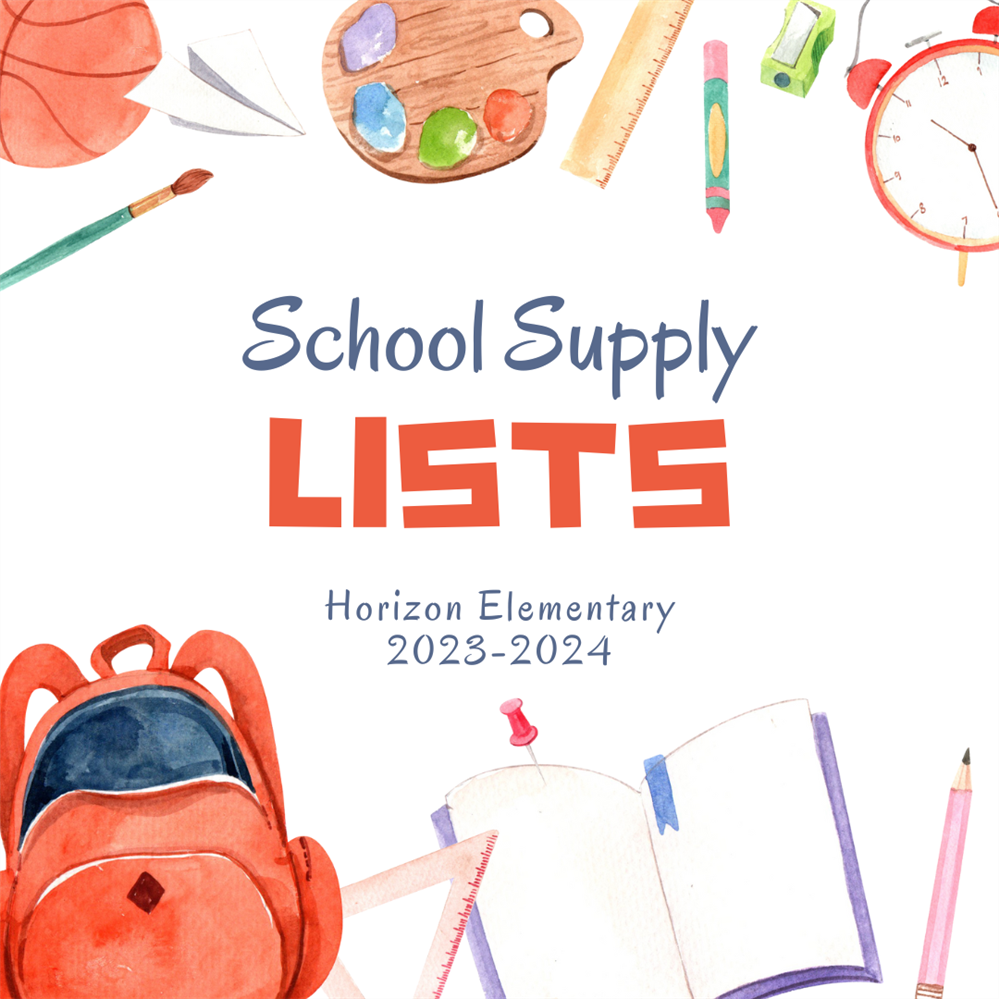  School Supply Lists